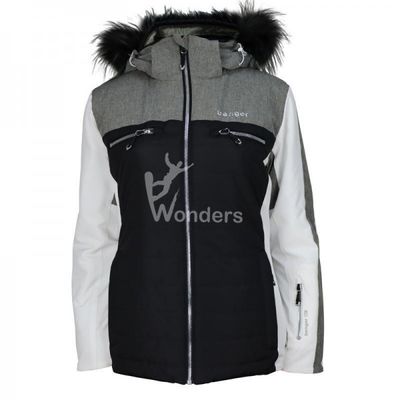 La mejor chaqueta de Ski Jacket Womens Outdoors Snowboarding de la prenda impermeable con la piel